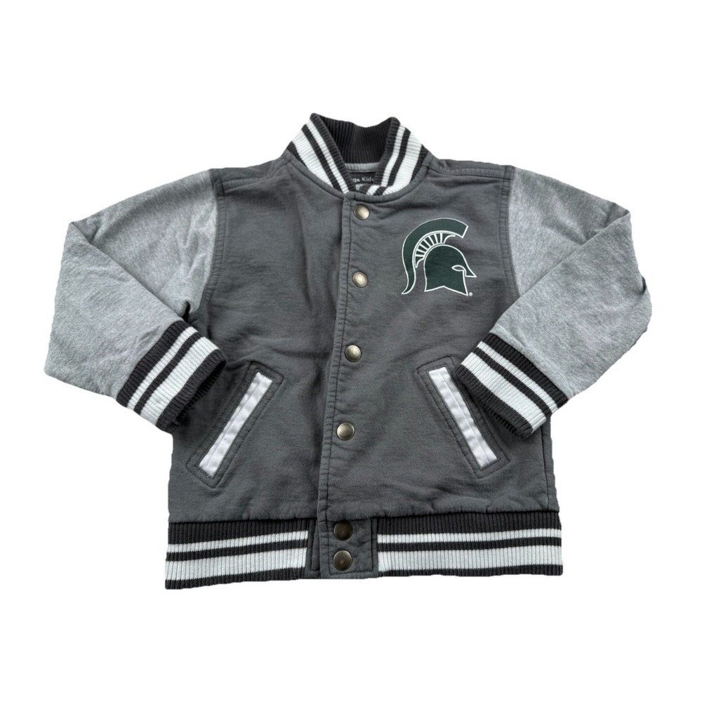 Michigan State Spartans Kids Size 4T Cotton Blend Varsity Jacket Size 4T